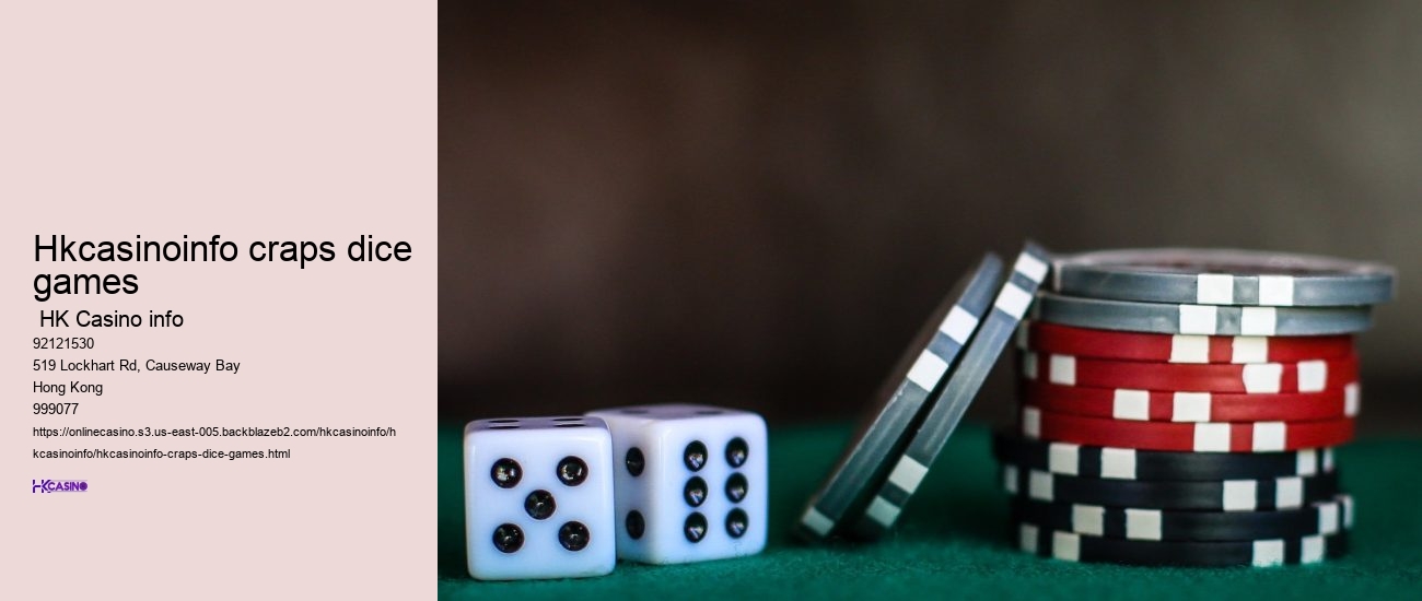 hkcasinoinfo craps dice games